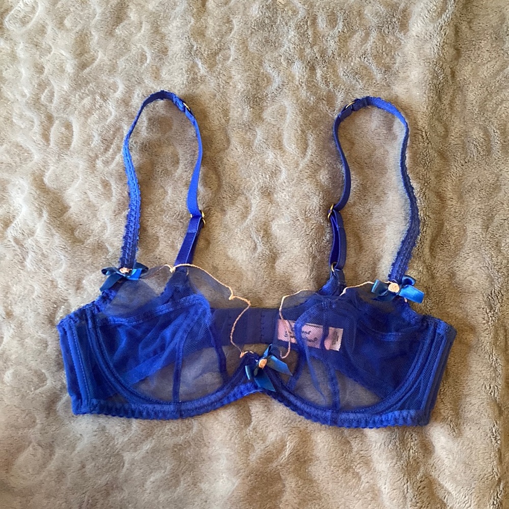 Agent Provocateur Lorna bra blue 32C